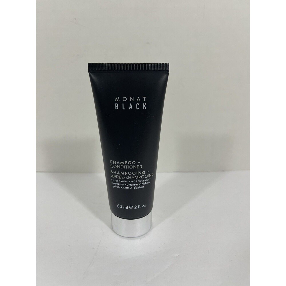 Monat Black Shampoo + Conditioner Travel Size 2 oz New